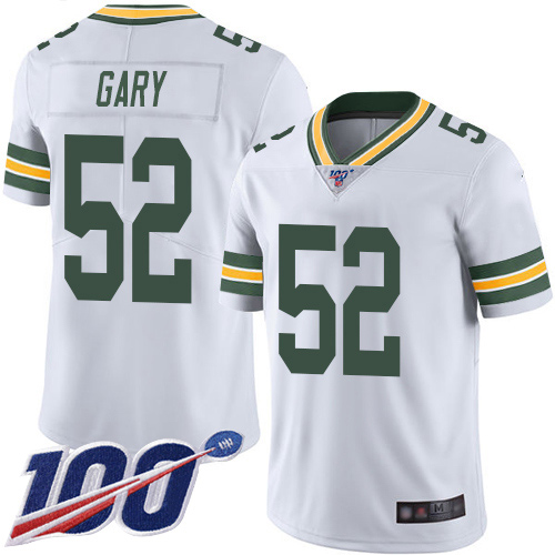 Green Bay Packers Limited White Men 52 Gary Rashan Road Jersey Nike NFL 100th Season Vapor Untouchable